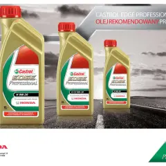 Olej Castrol EDGE Professional H, rekomendowany przez Hondę, to gwarancja jakości. Czy to dobry olej? Tak, dla Twojej Hondy.